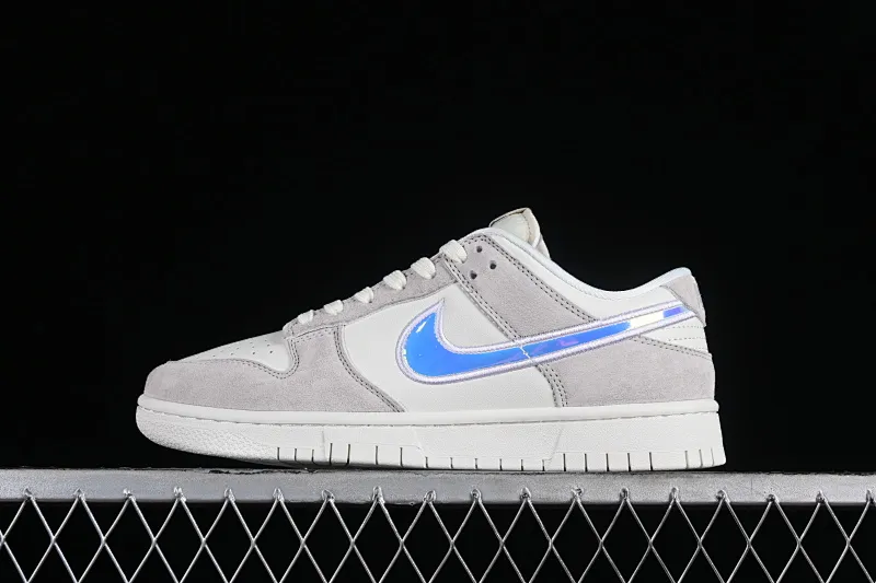 All categories Nk SB Dunk Series Nk SB Dunk Low low-top sneakers Nk Dunk Low "Iridescent Swoosh" beige gray rainbow SB low-top casual sneakers HF5074-133